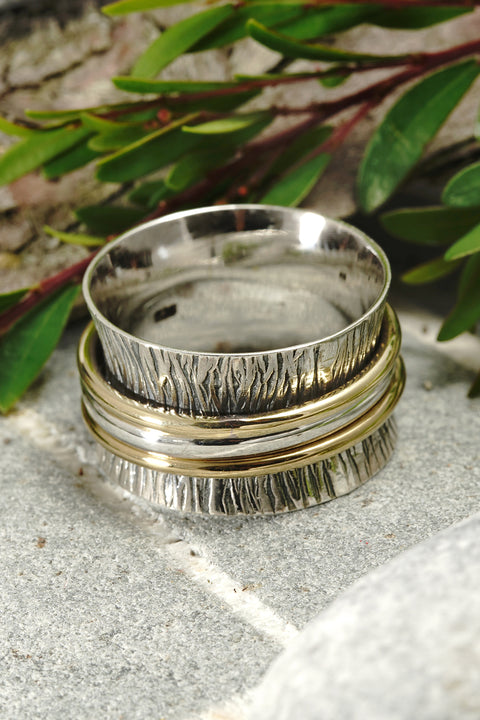 Handmade Bali Style Spinner Ring - SF