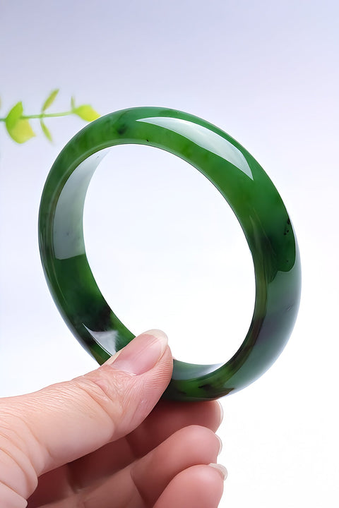 Premium Natural Hetian Jade Bangle
