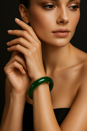 Premium Natural Hetian Jade Bangle