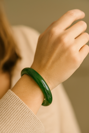 Premium Natural Hetian Jade Bangle