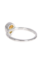 Citrine Cubic Zirconia Pear Shaped Ring - SF
