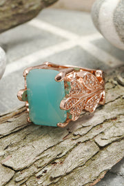 Amazonite Crystal Garden Ring - SF