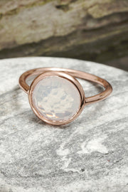 Moonstone Crystal Lollipop Ring - SF