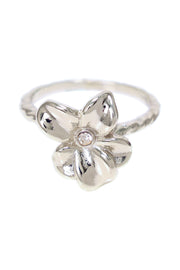 Cubic Zirconia Flower Ring - SF