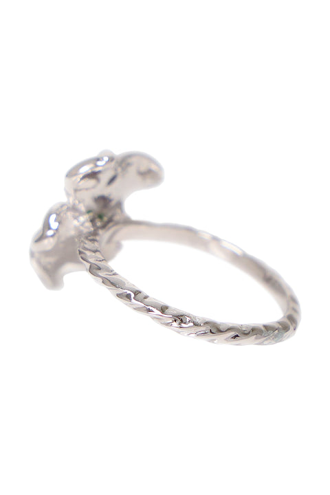 Cubic Zirconia Flower Ring - SF