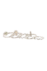 Cubic Zirconia Stack Ring Set - SF