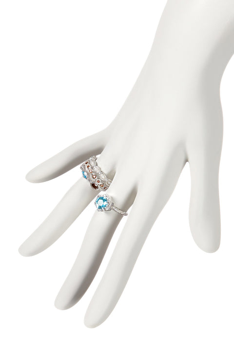 CZ Stratos Stack Ring Set - SF