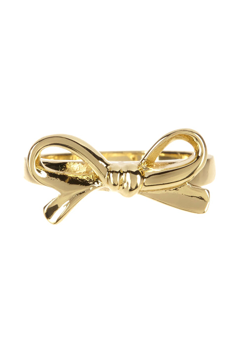 Gold Tone Bow Ring - GF