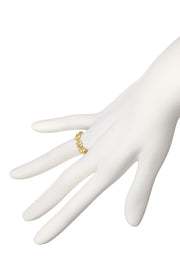 14k Gold Plated Daisy Band Ring - GF