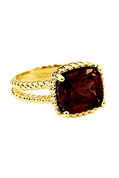 Marquis Statement Ring In Brown CZ - GF