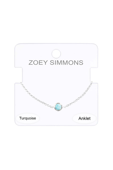 Turquoise Savannah Anklet - SF
