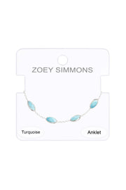 Turquoise Station Anklet - SF