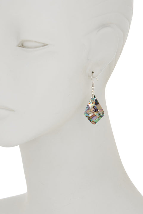 Abalone Shell Drop Earrings - SF
