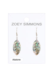 Abalone Shell Drop Earrings - SF