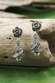 Rose & Bell Drop Earrings - SF