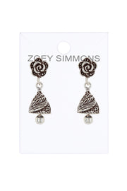 Rose & Bell Drop Earrings - SF