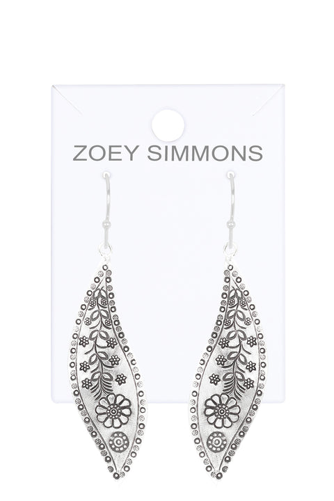 Floral Drop Earrings - SF