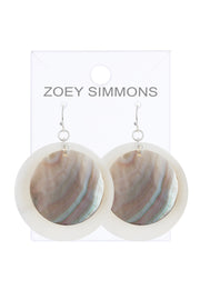 Abalone & Mother Of Pearl Drop Earrings - SF