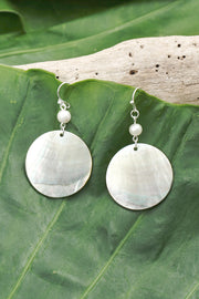 With Abalone & Pearl Drop Earrings - SF