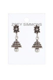Flower & Bell Drop Earrings - SF