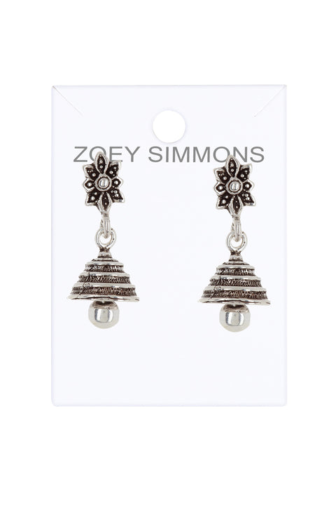 Flower & Bell Drop Earrings - SF