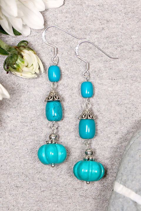 Turquoise Cassandra Earrings - SF