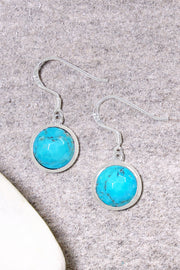 Turquoise Round Earrings - SF