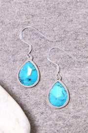 Turquoise Teardrop Earrings - SF