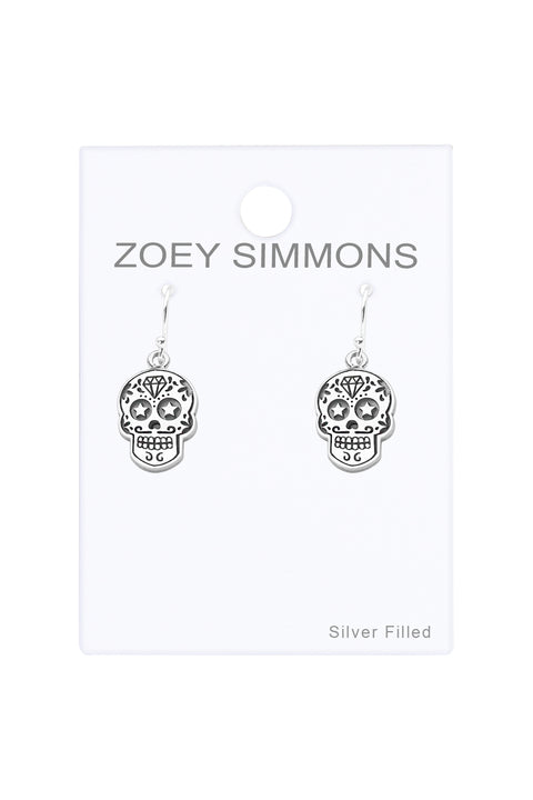 Skull Drop Earrings - SF