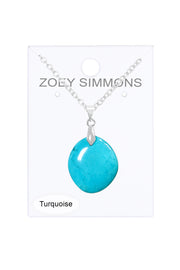 Turquoise Pendant Necklace - SF