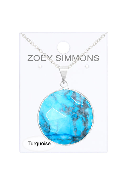 Turquoise Pendant Necklace - SF