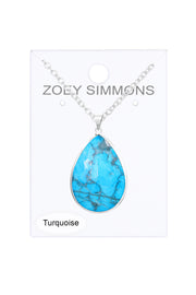 Turquoise Pendant Necklace - SF