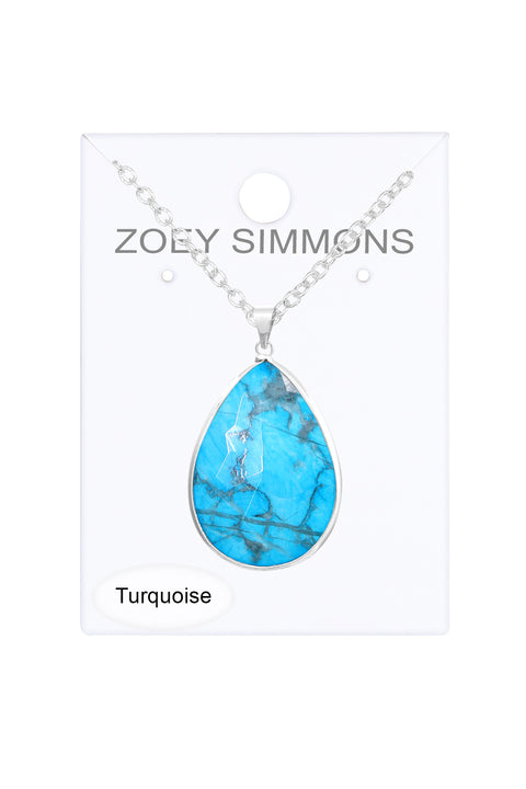 Turquoise Pendant Necklace - SF