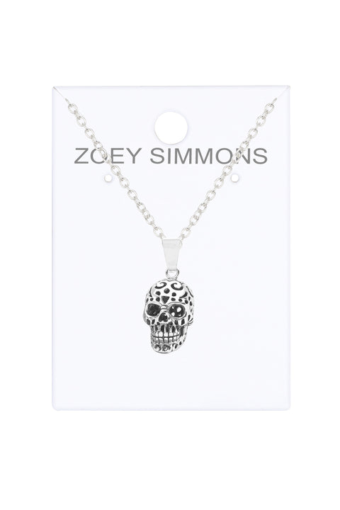 Skull Charm Pendant Necklace - SF