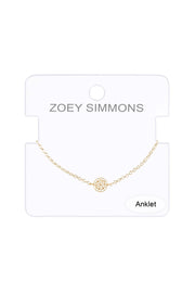 Filigree Charm Anklet - GF