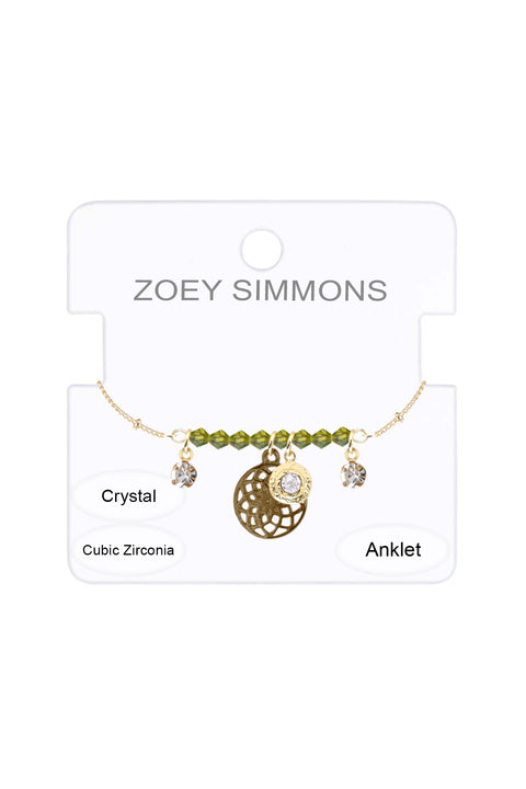 Austrian Crystal & CZ Anklet - GF