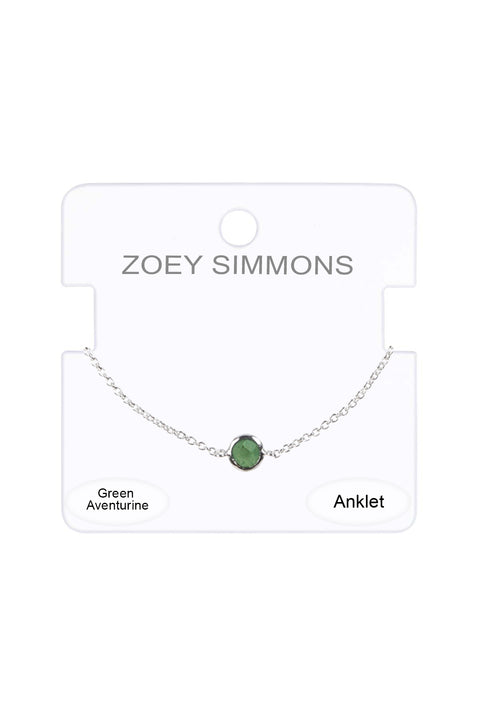 Green Aventurine Savannah Anklet - SF
