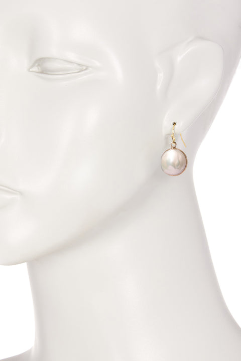 Mother Of Pearl Drop Earrings - GF