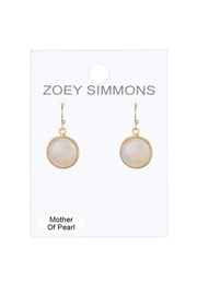 Mother Of Pearl Drop Earrings - GF