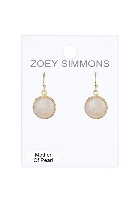 Mother Of Pearl Drop Earrings - GF
