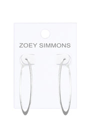 Large Hammered Lever Back Hoop Earrings - SF