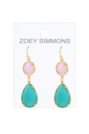 Amazonite Crystal Drop Earrings - GF