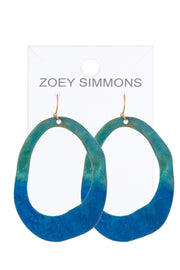 Natural Patina Freeform Earrings - BR