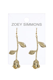 Rose Blossom Drop Earrings - GF