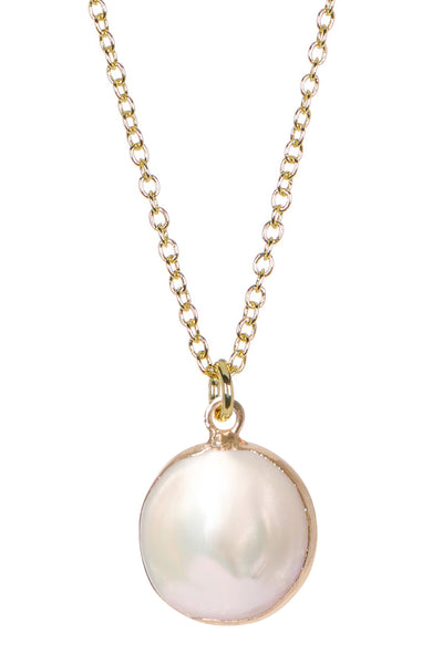 Mother Of Pearl Pendant Necklace - GF