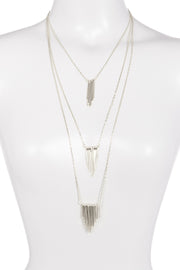 Three Layered Tassel Necklace - SF