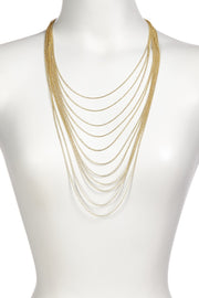 Multi Strand Drape Necklace - GF