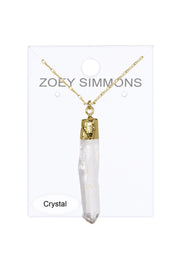 Quartz Geode 30" Pendant Necklace - GF
