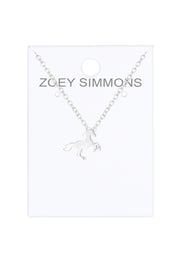 Sterling Silver Horse Pendant Necklace - SS