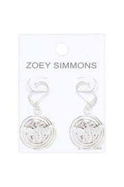 Bee & Swirl Disc Drop Earrings - SF